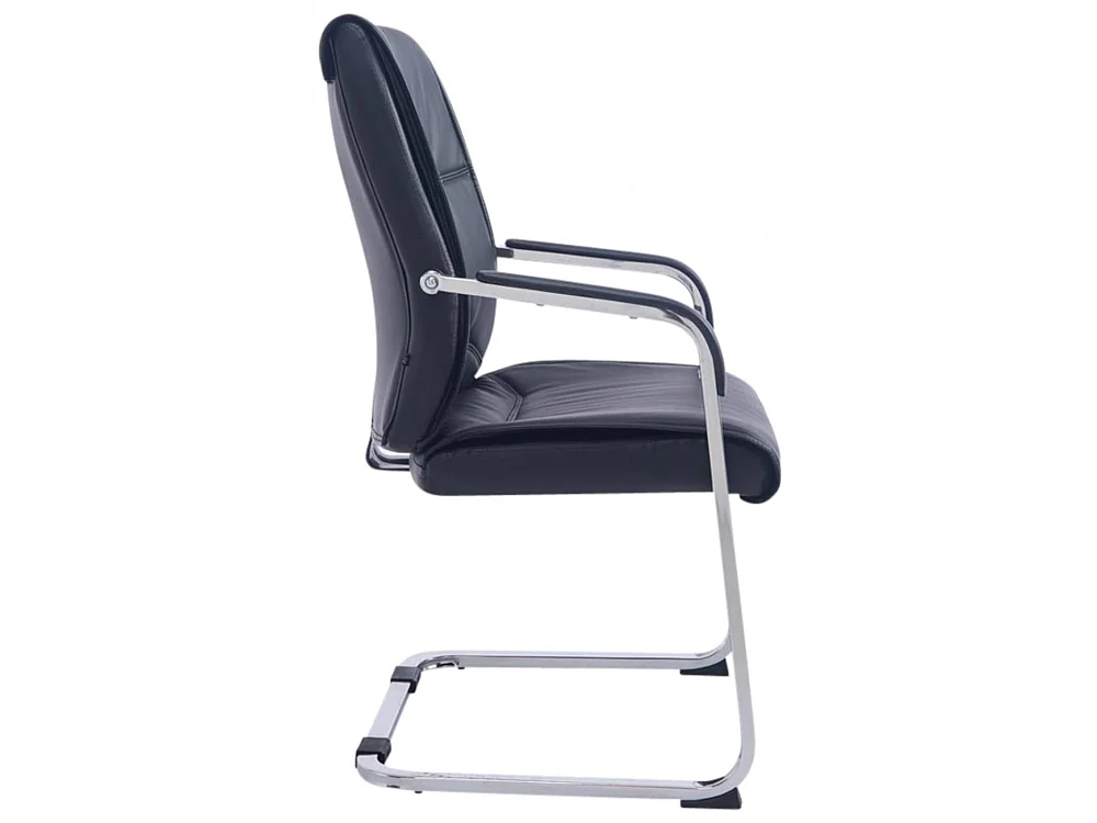 Lot de 2  chaises oscillantes - Similicuir - Noir - Anubis