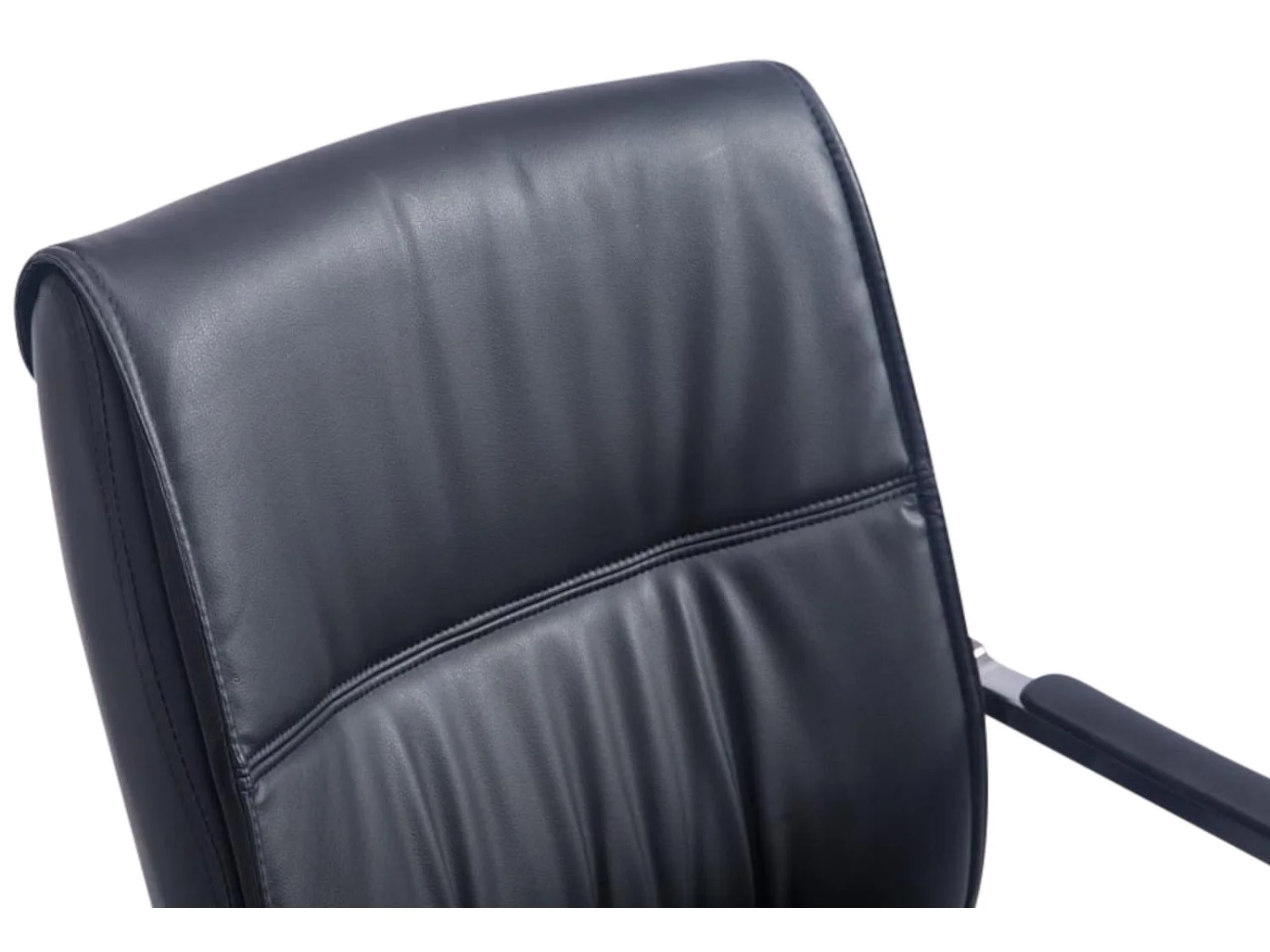 Lot de 2  chaises oscillantes - Similicuir - Noir - Anubis