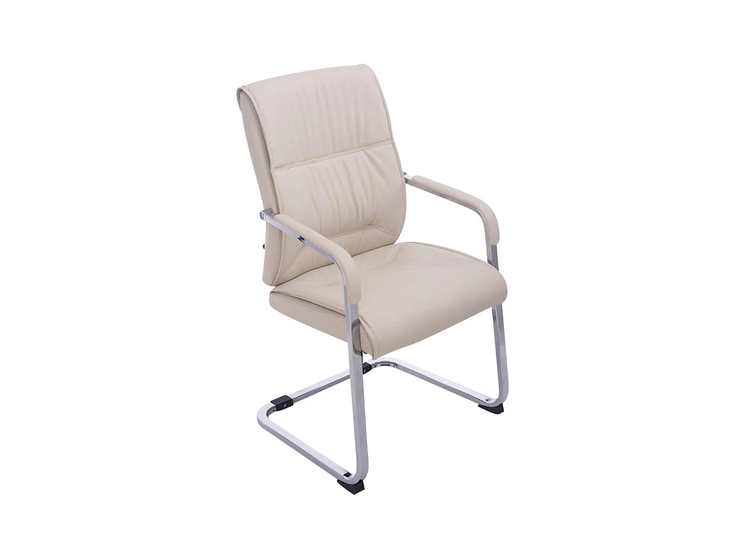 Set van 2  schommelstoelen - Kunstleer & natura - creme - Anubis