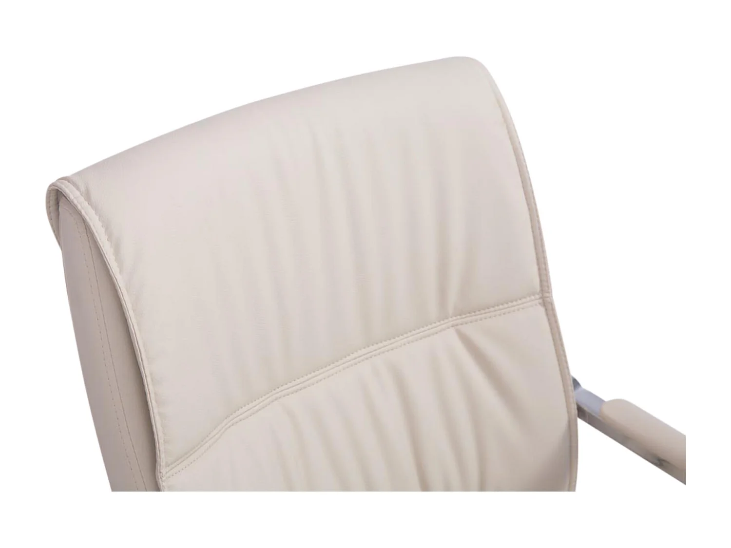 2er Set Freischwinger Stuhl - Kunstleder & natura - creme - Anubis