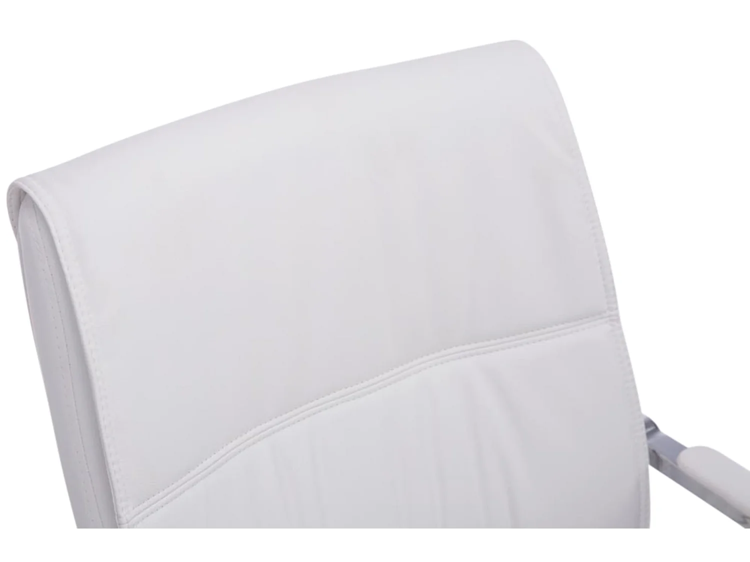 2er Set Freischwinger Stuhl - Kunstleder & natura - weiß - Anubis