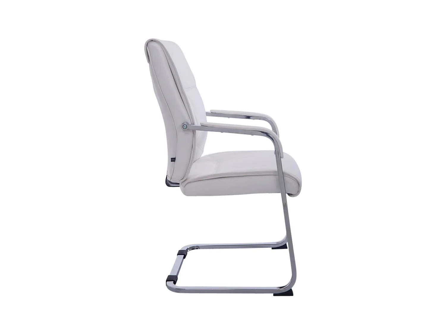 Lot de 2  chaises oscillantes - Similicuir & Nature - Blanc - Anubis