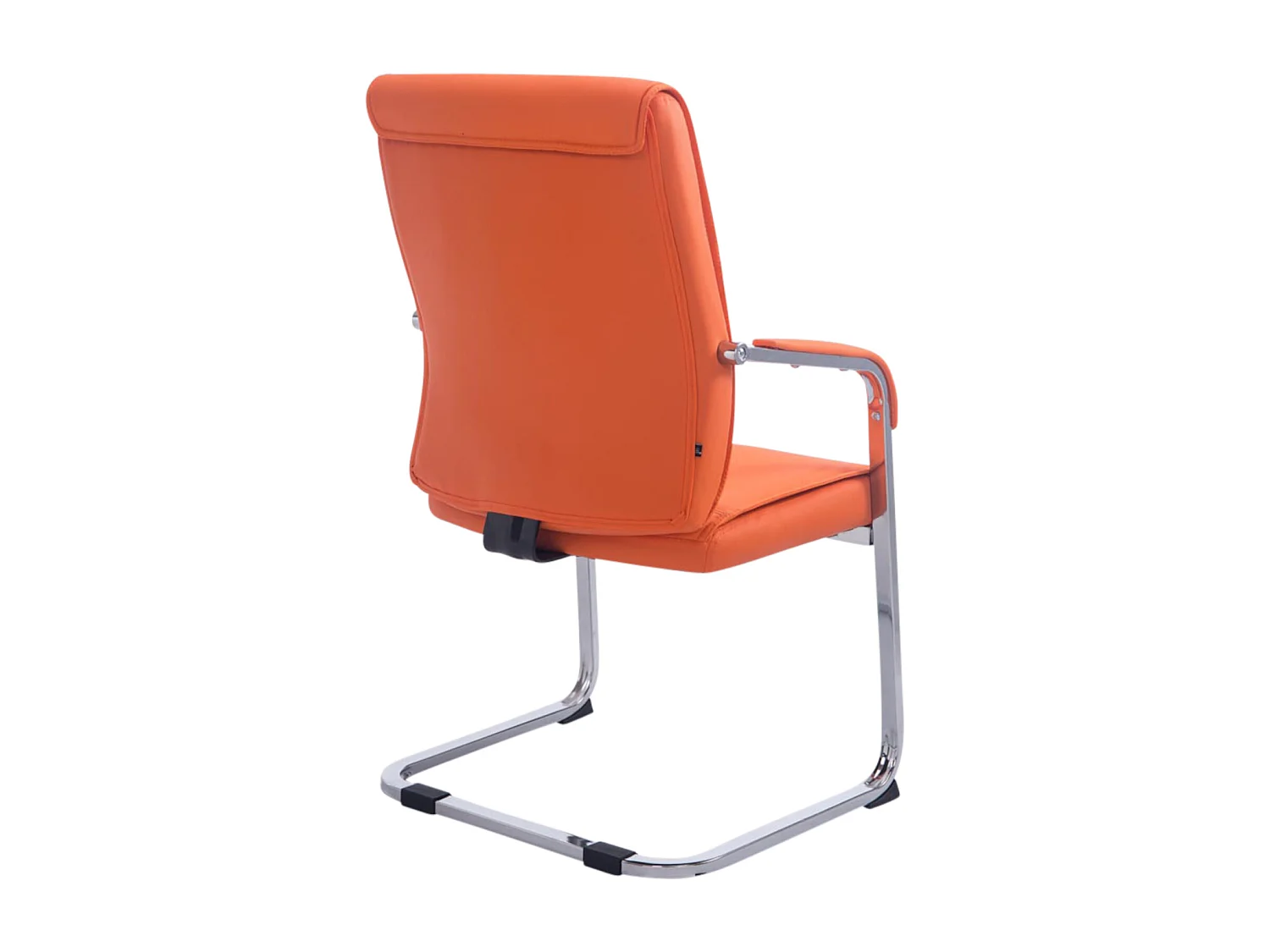Lot de 2  chaises oscillantes - Similicuir & Nature - Orange - Anubis