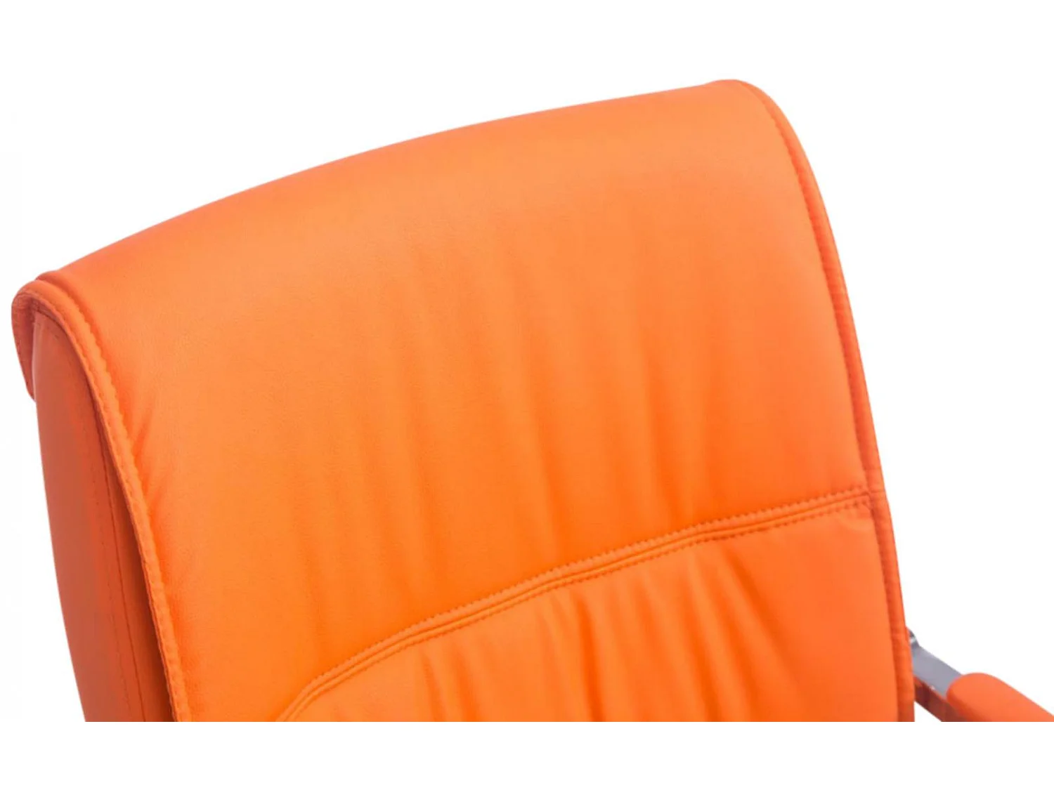 Lot de 2  chaises oscillantes - Similicuir & Nature - Orange - Anubis