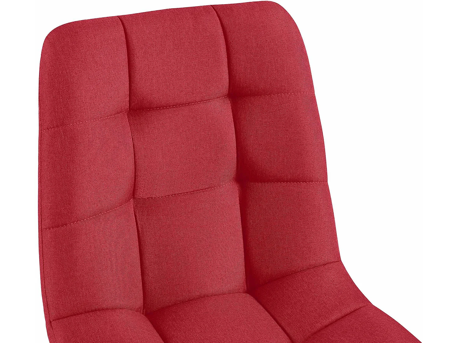 Eetkamerstoelen - Stof & zwart - rood - Antibes