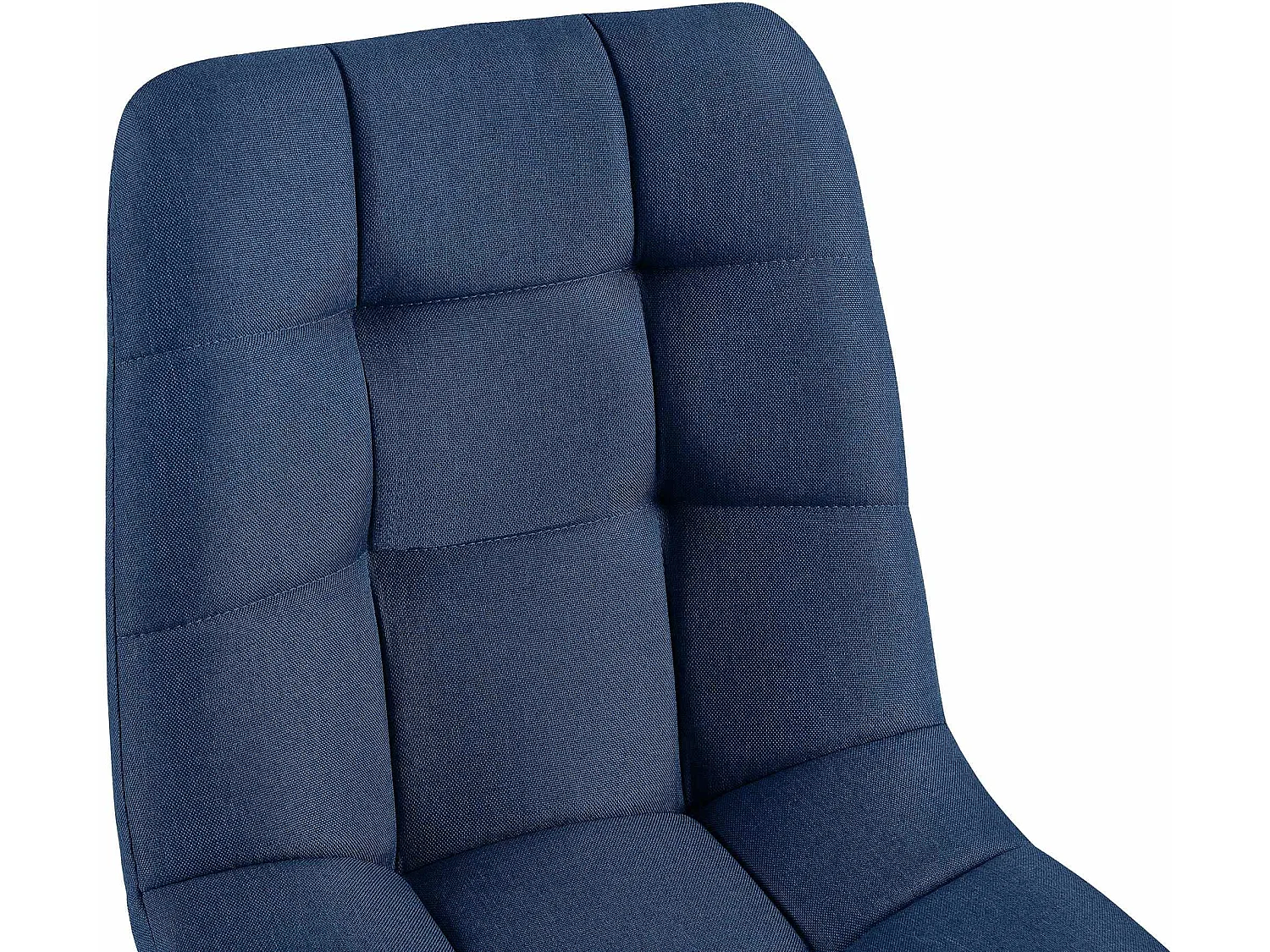 chaise salle à manger - Tissu & Noir - Bleu - Antibes