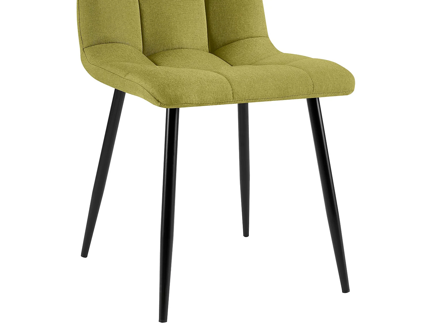 Eetkamerstoelen - Stof & zwart - groen - Antibes