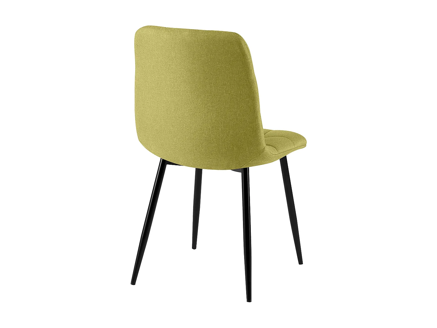 chaise salle à manger - Tissu & Noir - Vert - Antibes