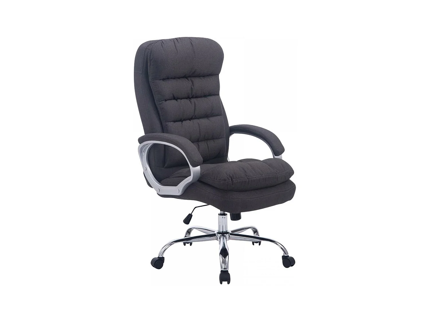 Chaise de bureau - Tissu - Gris foncé - XXL Vancouver