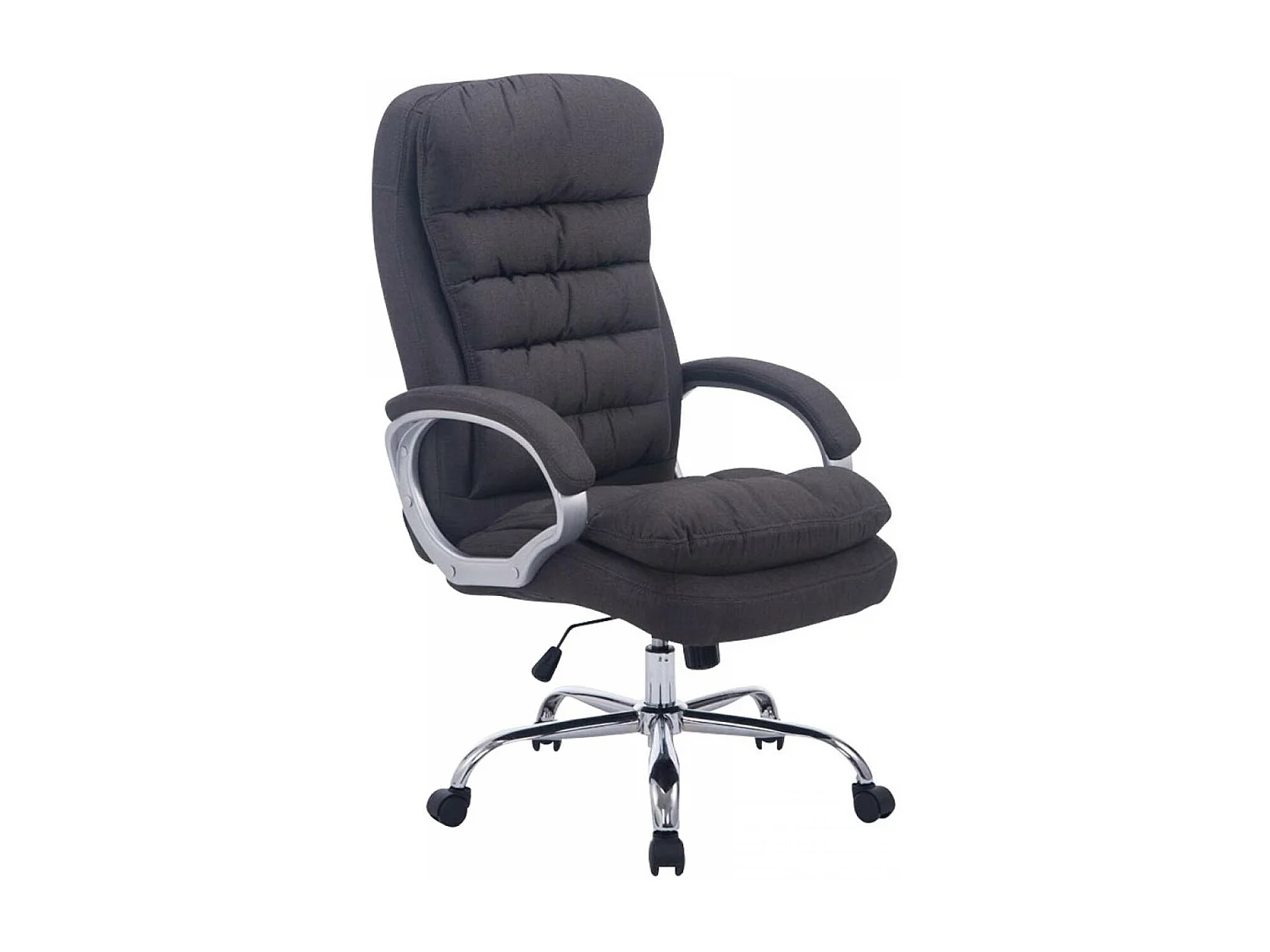 Chaise de bureau - Tissu - Gris foncé - XXL Vancouver