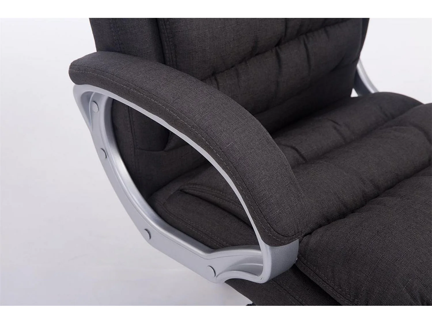 Chaise de bureau - Tissu - Gris foncé - XXL Vancouver