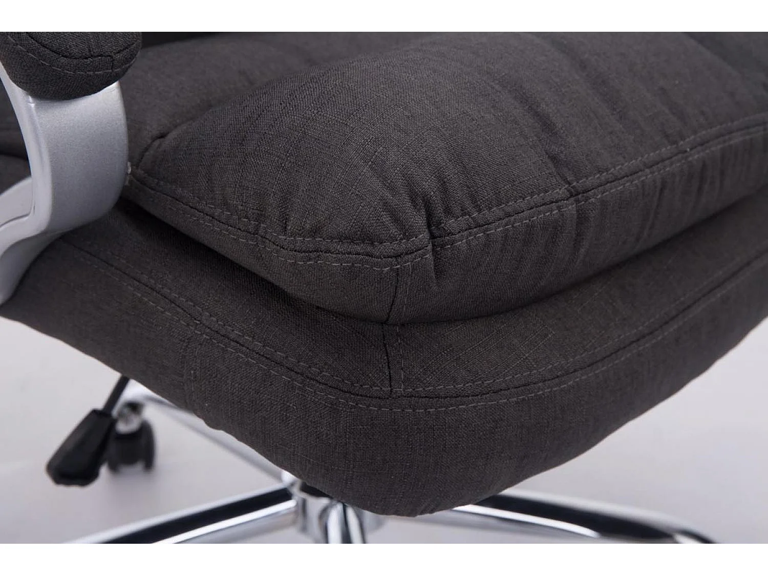 Chaise de bureau - Tissu - Gris foncé - XXL Vancouver