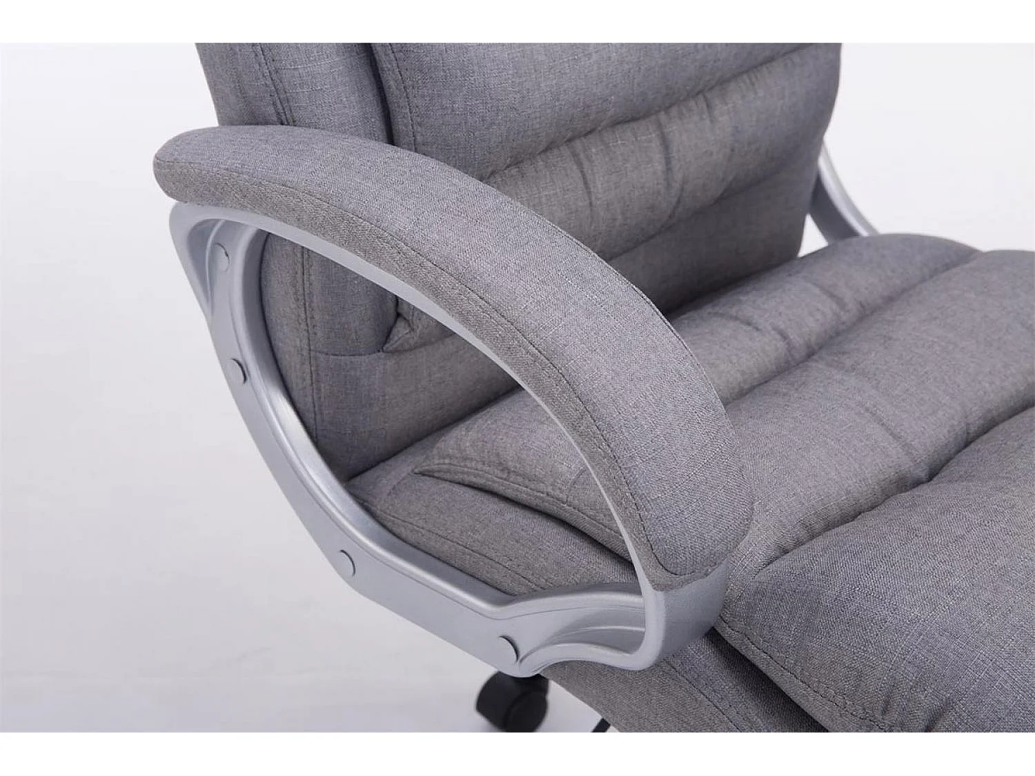 Chaise de bureau - Tissu - Gris - XXL Vancouver