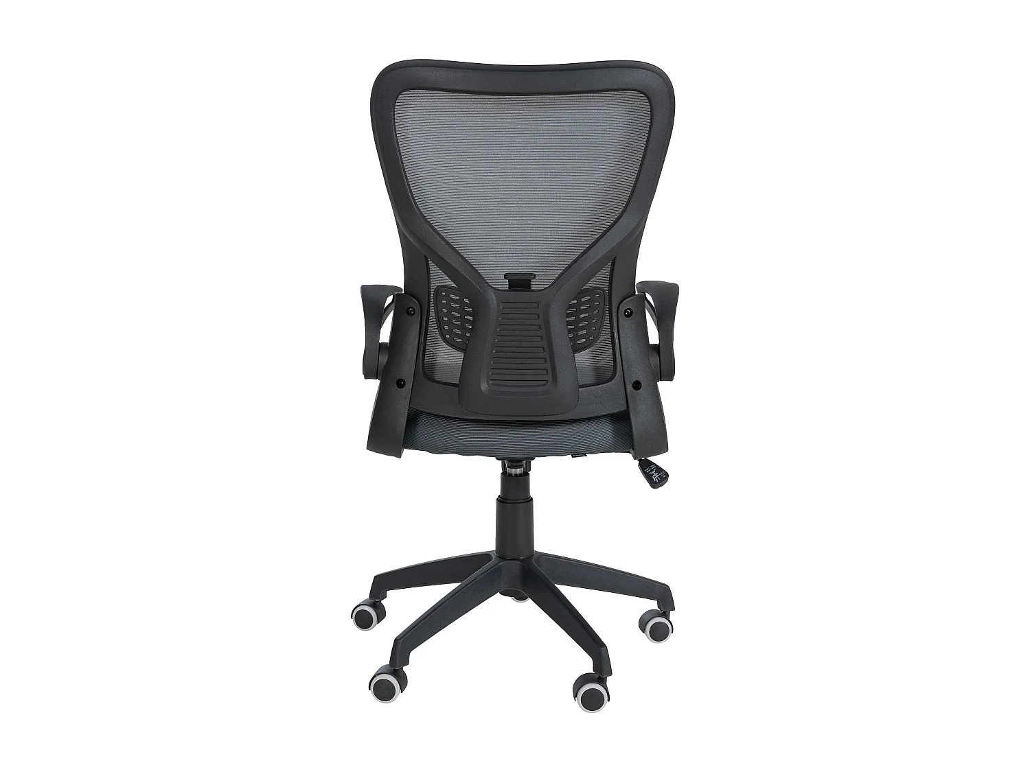 Chaise de bureau - Tissu & Plastique - Gris - Hudson