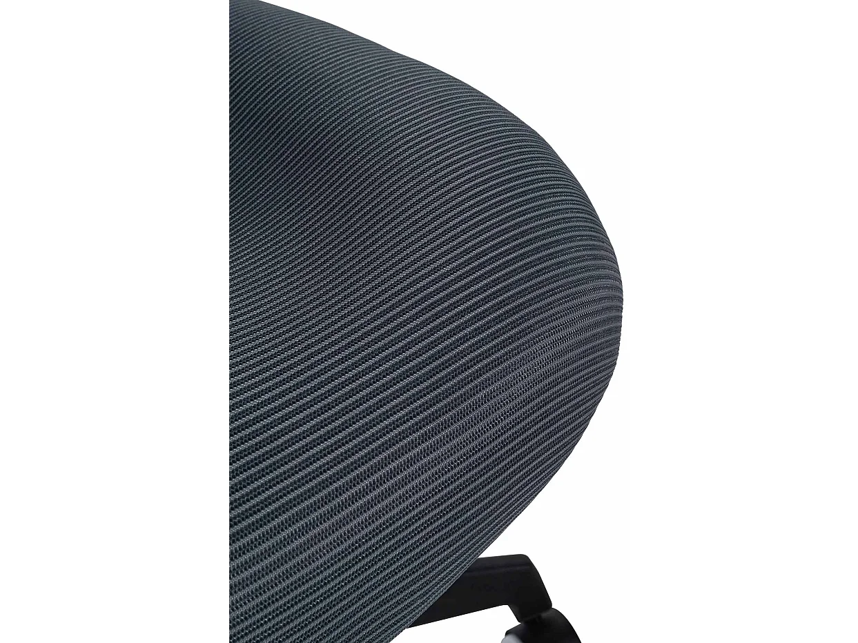 Chaise de bureau - Tissu & Plastique - Gris - Hudson