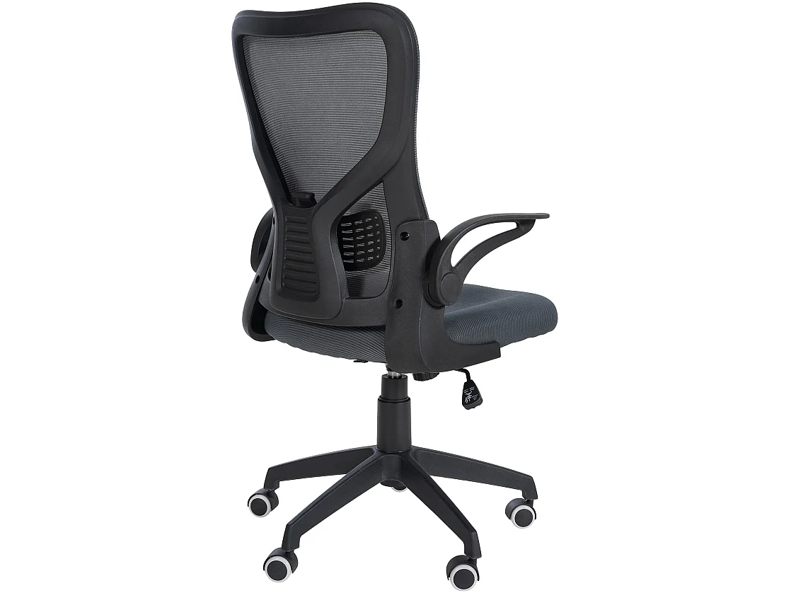 Chaise de bureau - Tissu & Plastique - Gris - Hudson