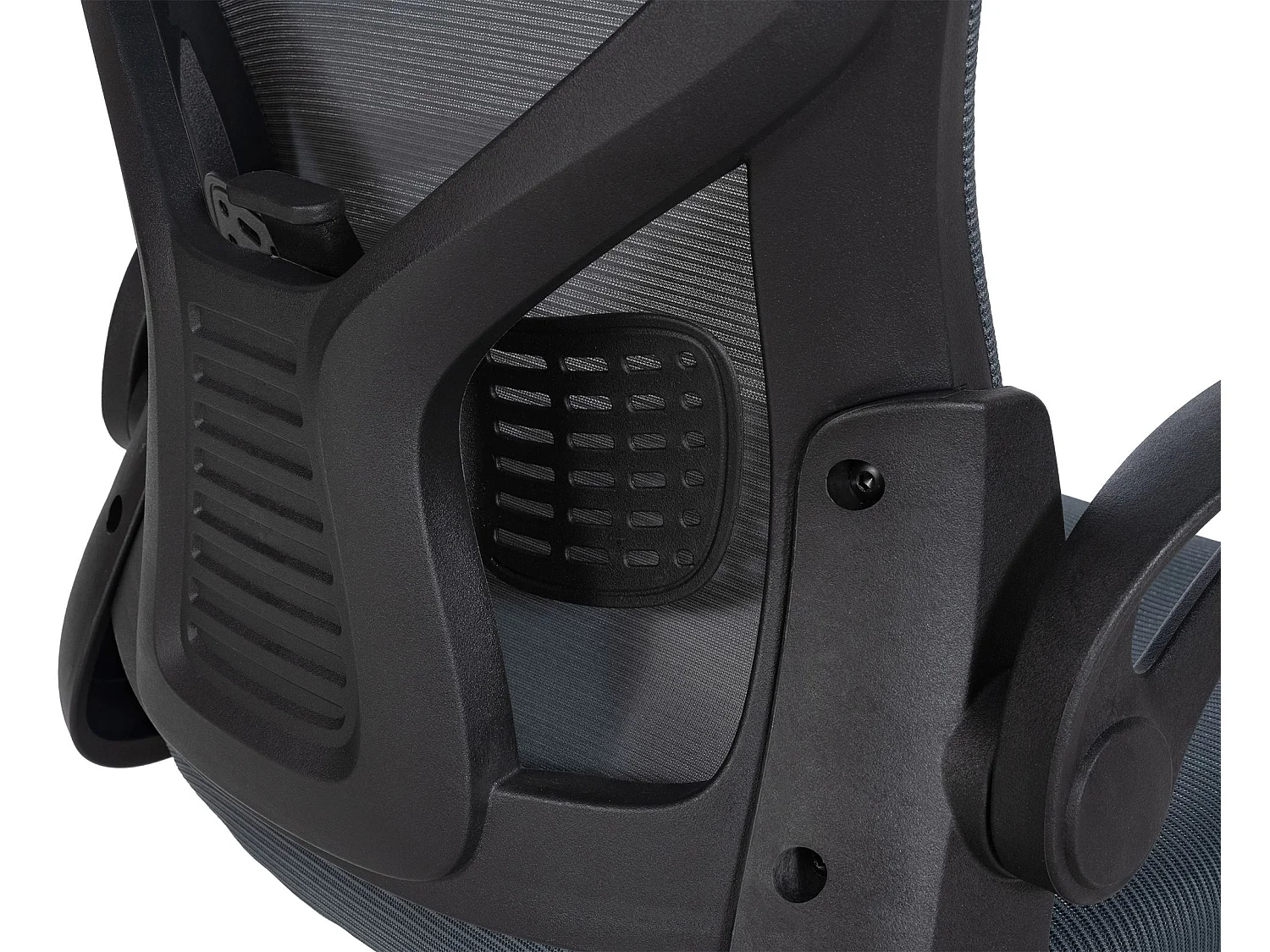 Chaise de bureau - Tissu & Plastique - Gris - Hudson