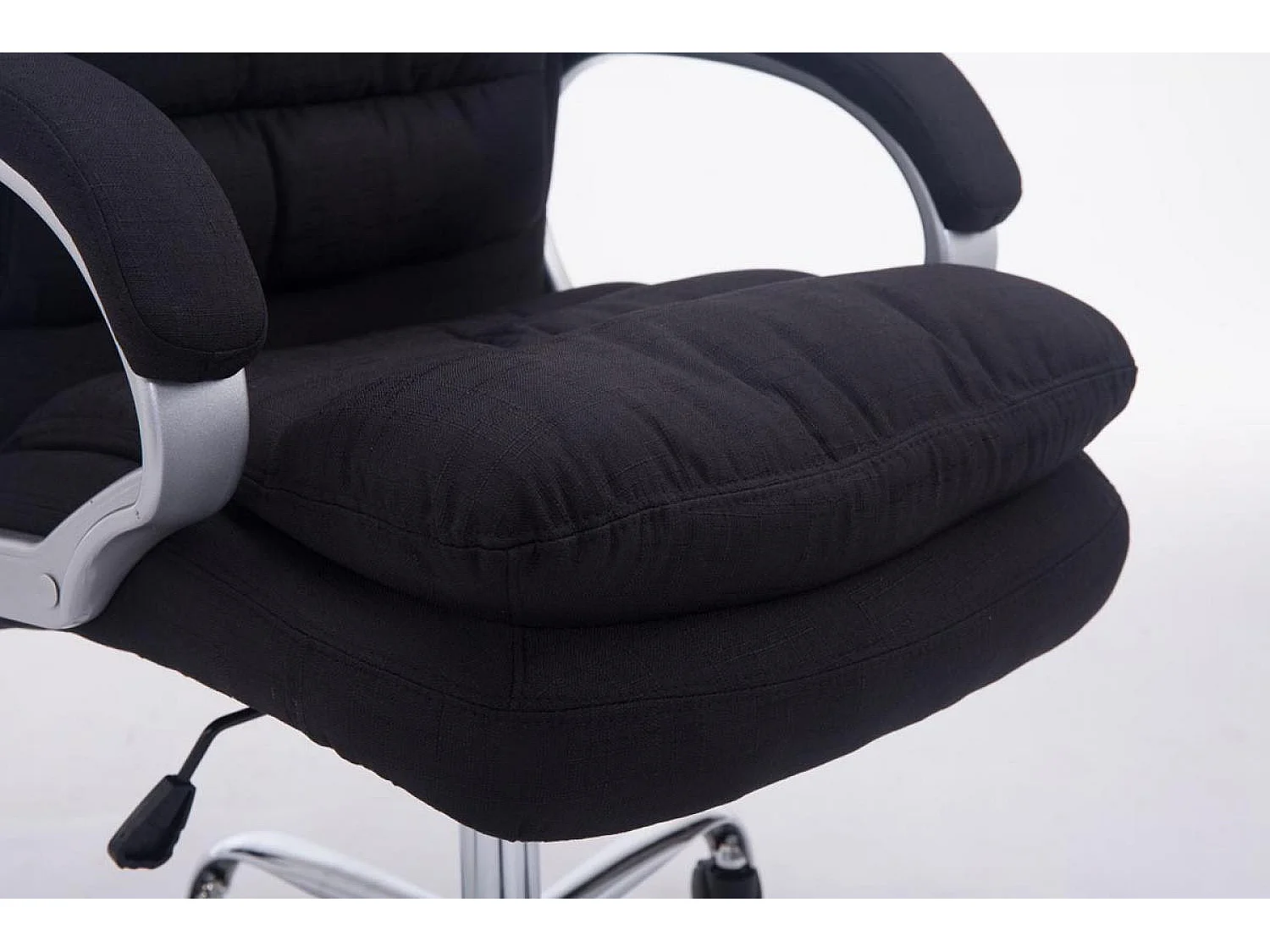 Chaise de bureau - Tissu - Noir - XXL Vancouver