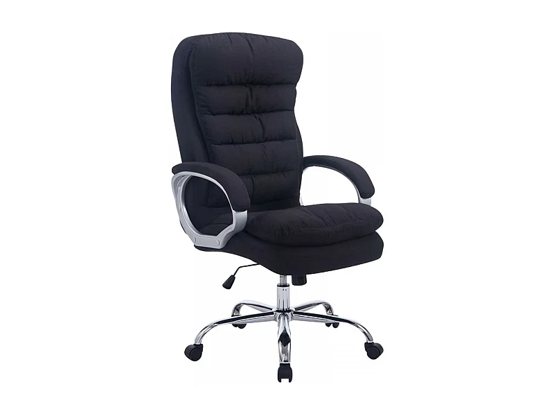Chaise de bureau - Tissu - Noir - XXL Vancouver