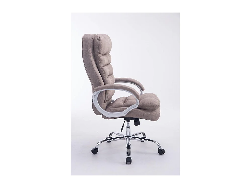 Chaise de bureau - Tissu - Taupe - XXL Vancouver