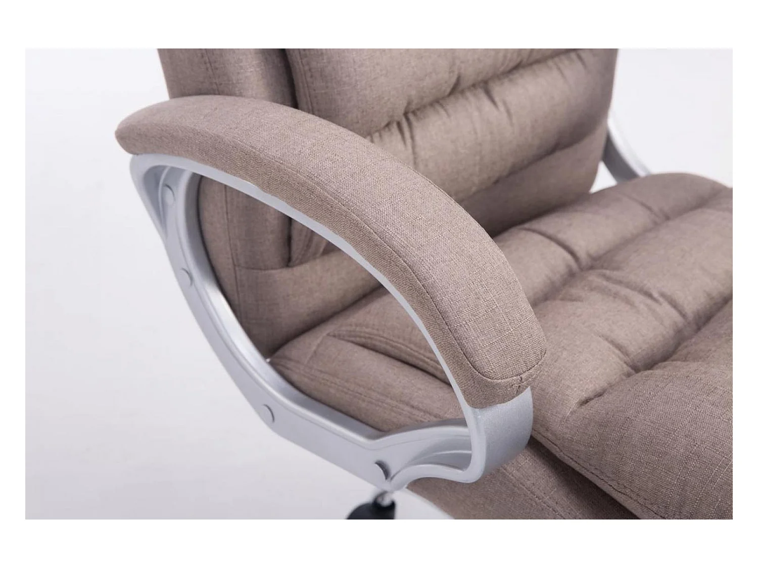 Chaise de bureau - Tissu - Taupe - XXL Vancouver