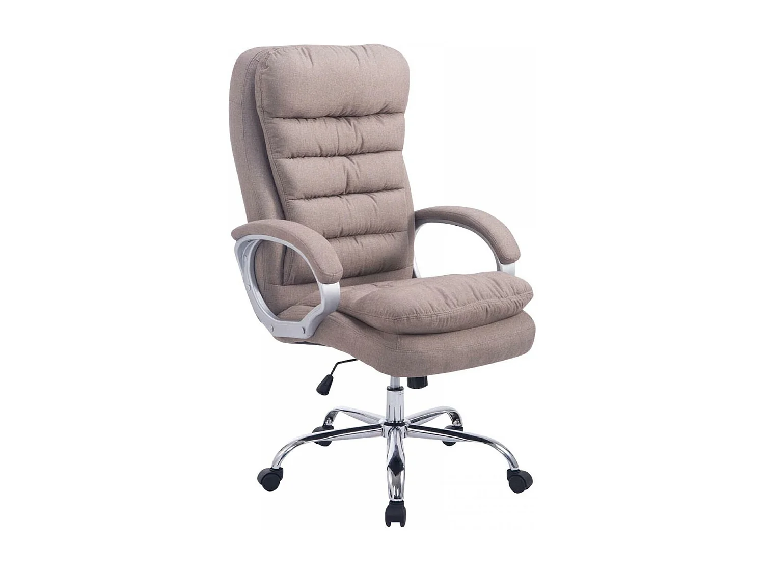 Chaise de bureau - Tissu - Taupe - XXL Vancouver