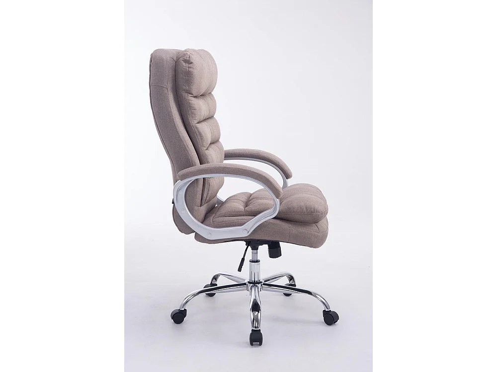 Chaise de bureau - Tissu - Taupe - XXL Vancouver