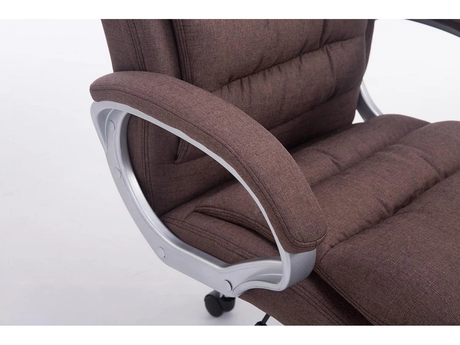 Chaise de bureau - Tissu - Marron - XXL Vancouver