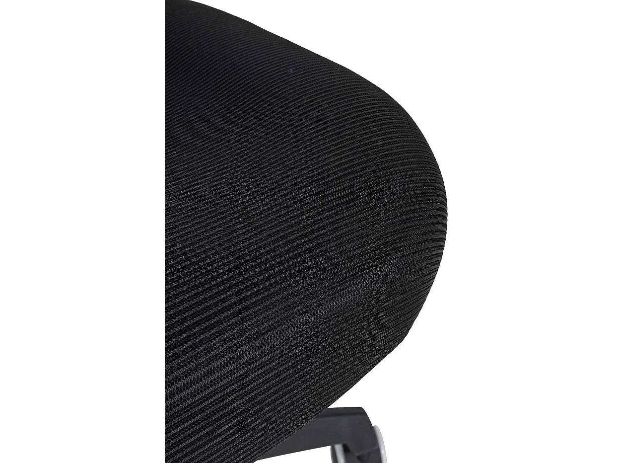 Bürostuhl - Stoff & Kunststoff - schwarz - Hudson