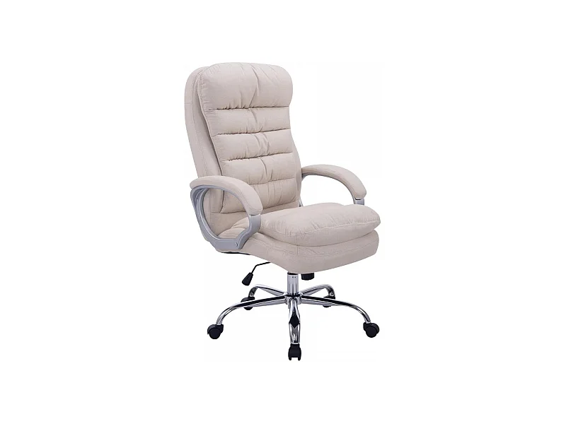 Chaise de bureau - Tissu - Crème - XXL Vancouver