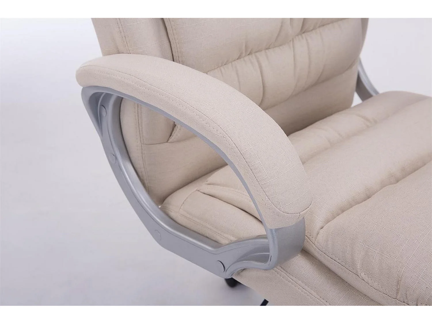 Chaise de bureau - Tissu - Crème - XXL Vancouver