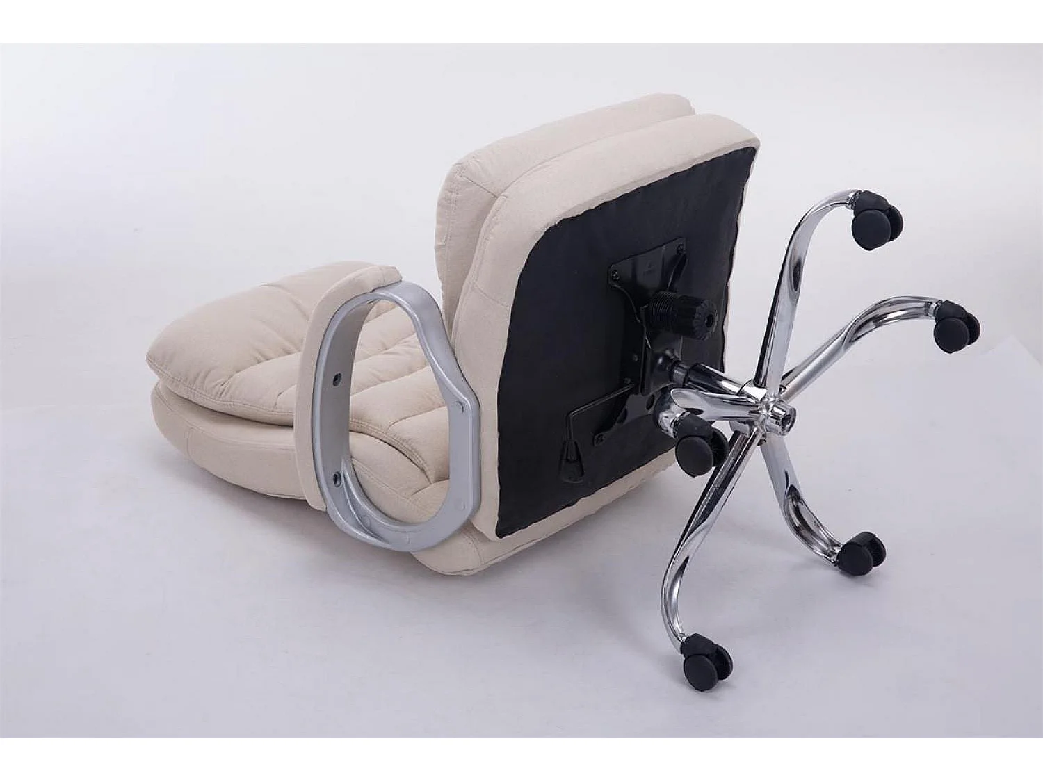 Chaise de bureau - Tissu - Crème - XXL Vancouver