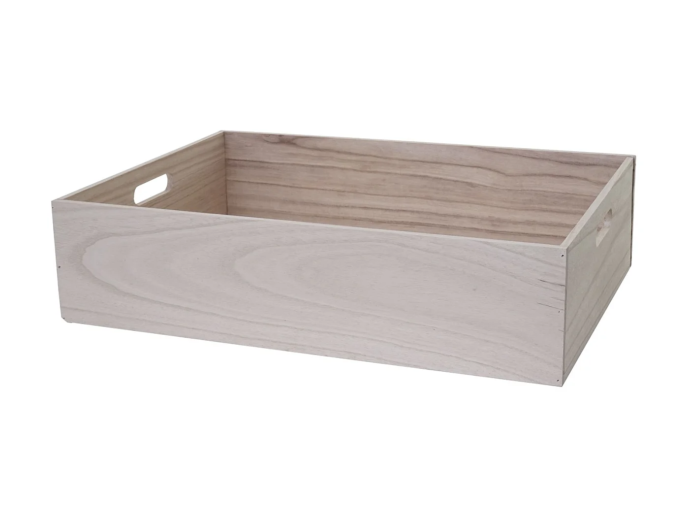 Caja de madera MCW-C20,  60x40x15cm, marrón natural