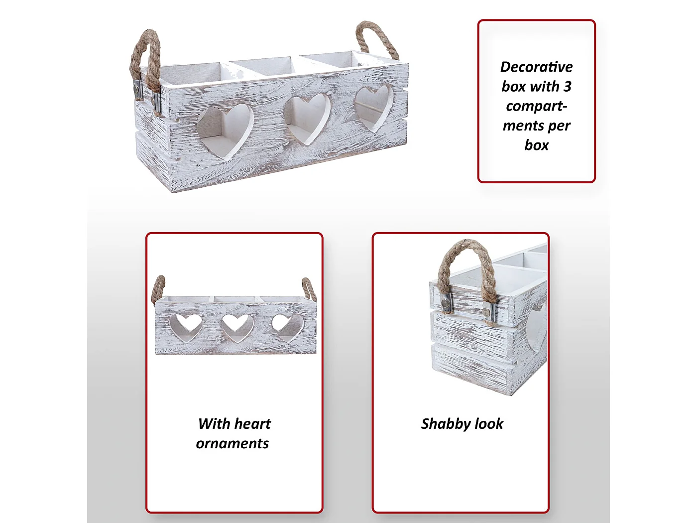 Decoratieve kist MCW-C26 (set van 2)