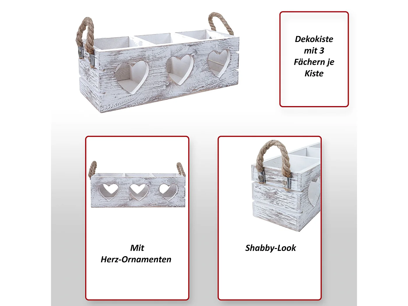 Caisse décorative MCW-C26 (lot de 2)