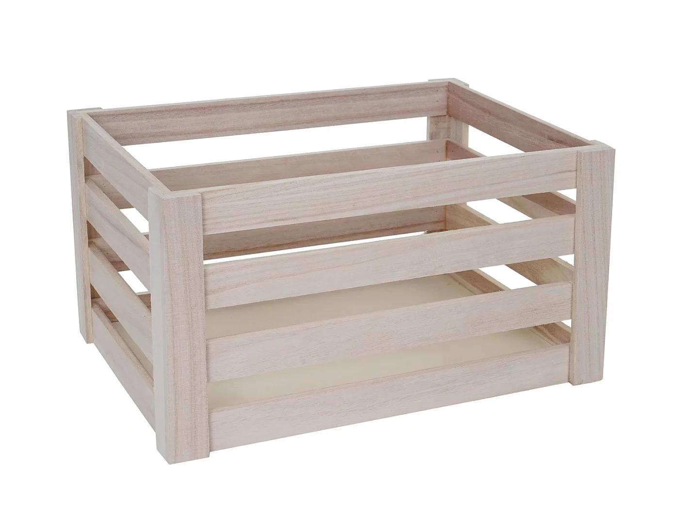 Caisse en bois MCW-C56 (set de 3),  couleur naturelle, shabby