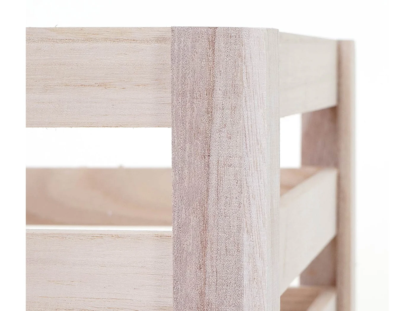 Caisse en bois MCW-C56 (set de 3),  couleur naturelle, shabby