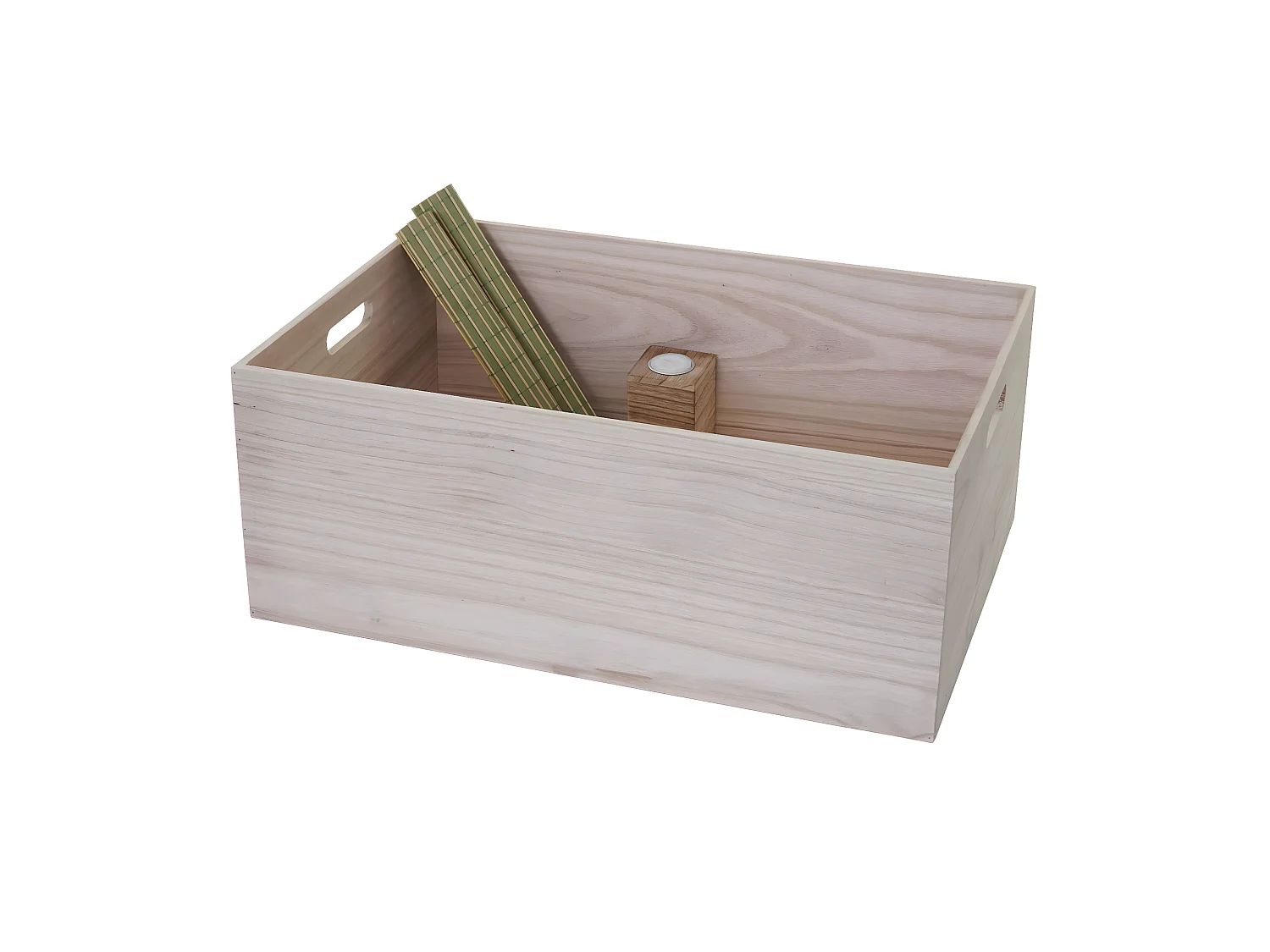 Holzbox MCW-C20, 60x40x24cm, naturbraun