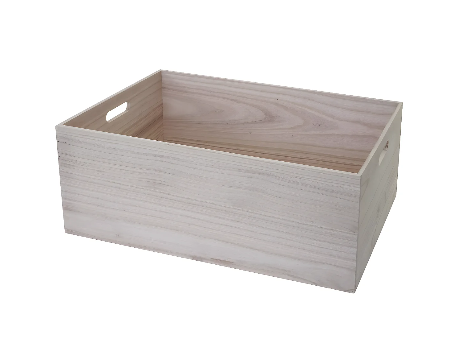 Boîte en bois MCW-C20,  60x40x24cm, brun naturel