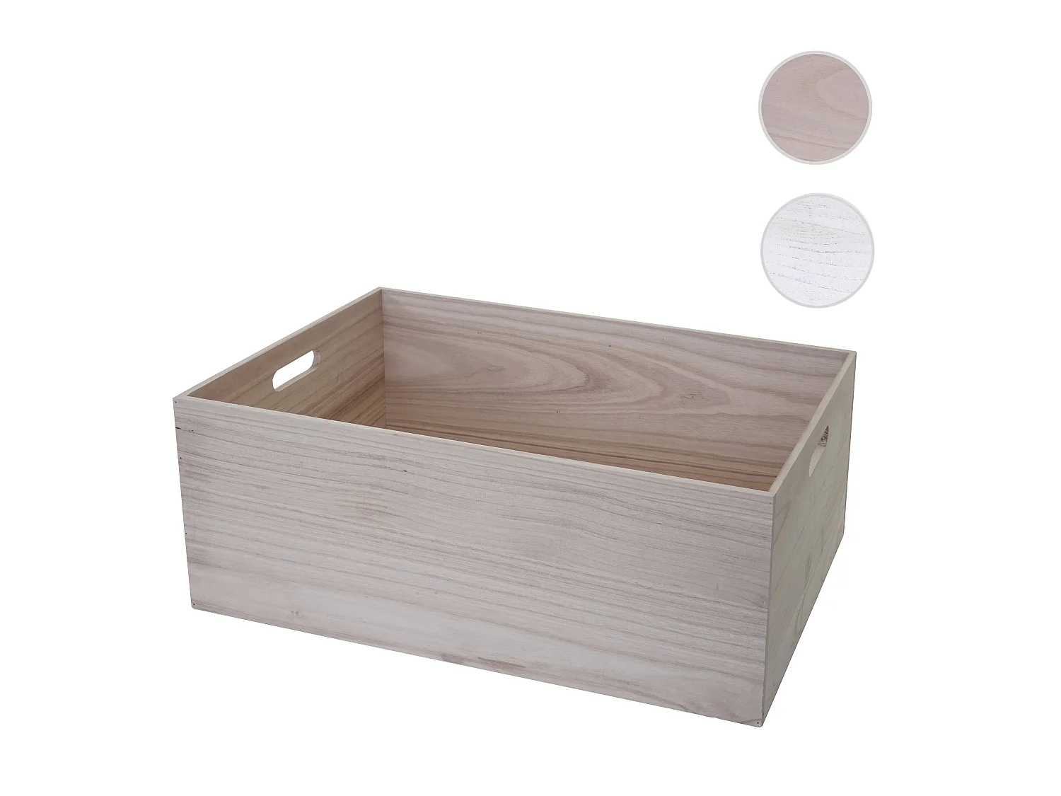 Boîte en bois MCW-C20,  60x40x24cm, brun naturel