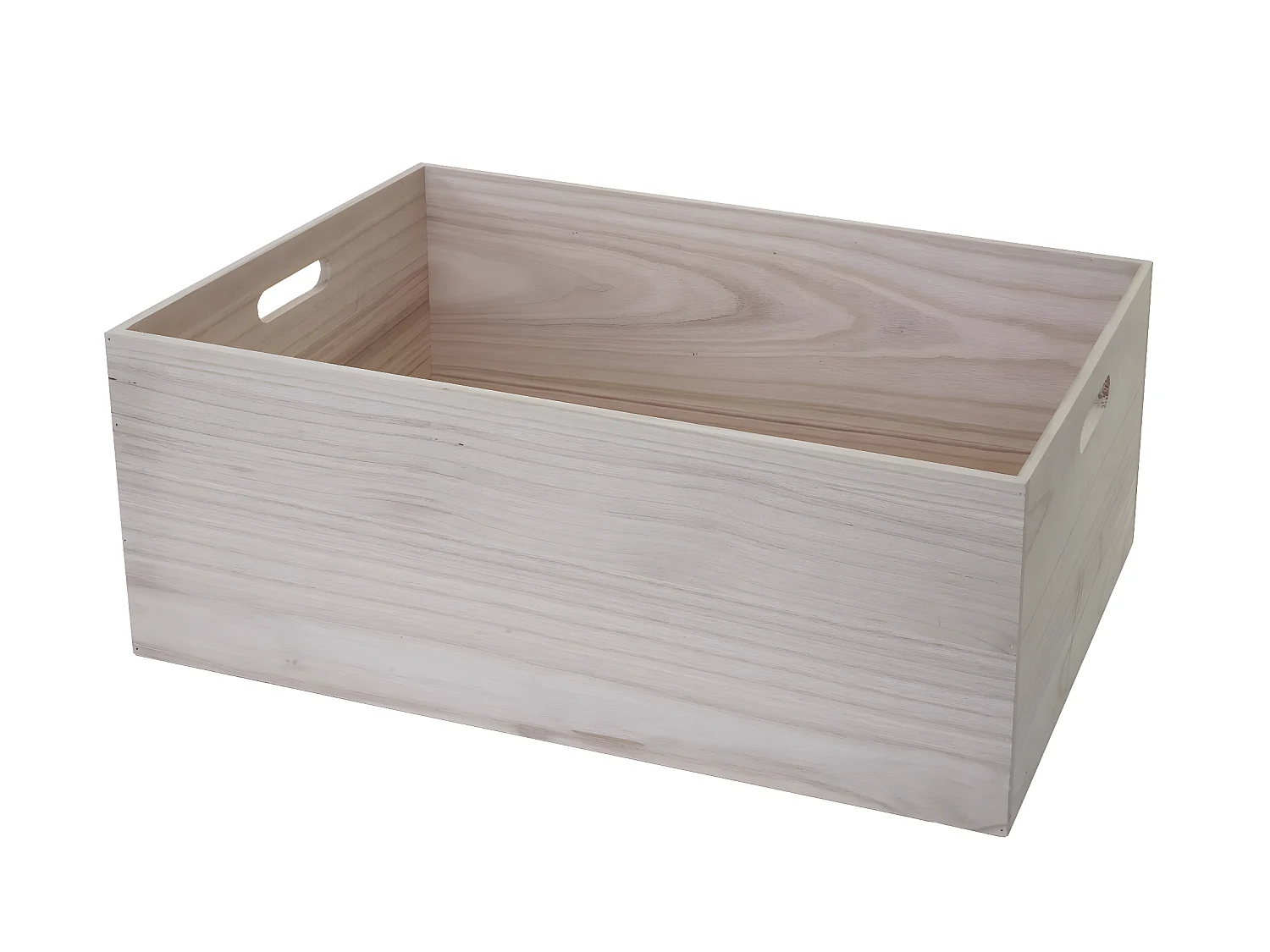 Boîte en bois MCW-C20,  60x40x24cm, brun naturel