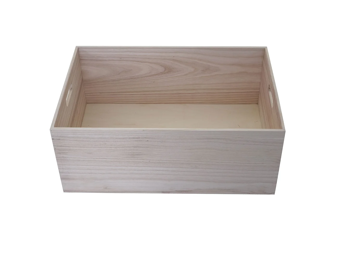 Boîte en bois MCW-C20,  60x40x24cm, brun naturel