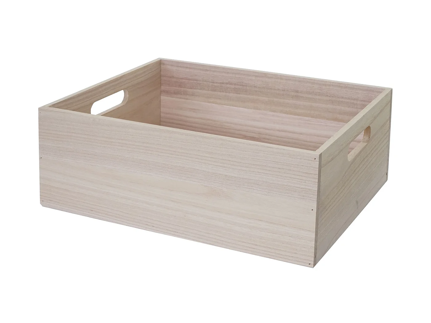 Boîte en bois MCW-C20,  40x30x15cm, brun naturel