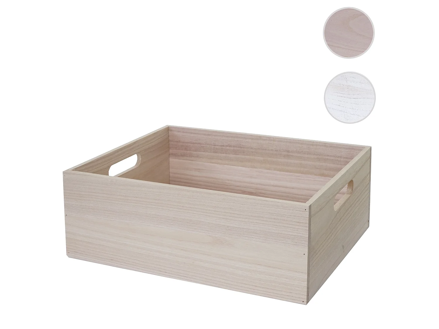 Boîte en bois MCW-C20,  40x30x15cm, brun naturel