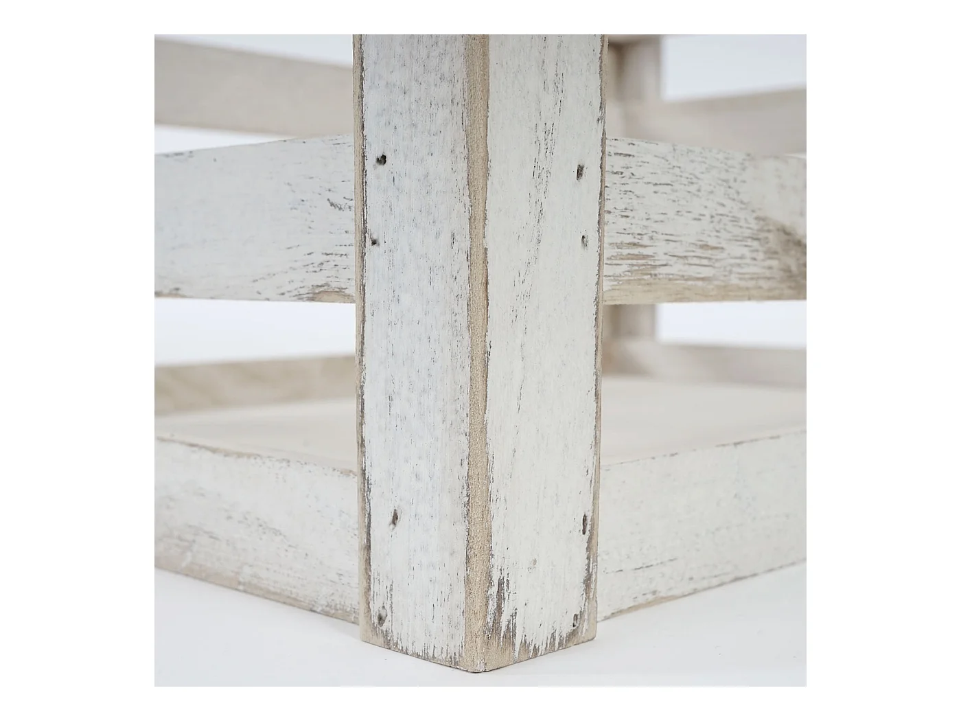 Caisse en bois MCW-C56 (set de 3),  blanc shabby