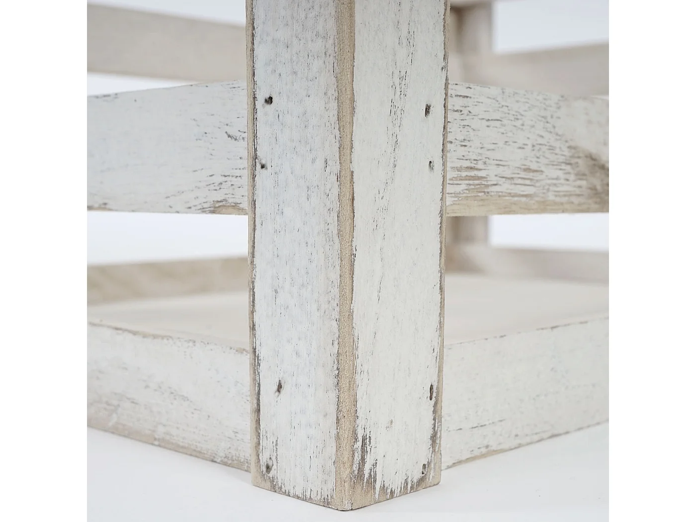Caisse en bois MCW-C56 (set de 3),  blanc shabby