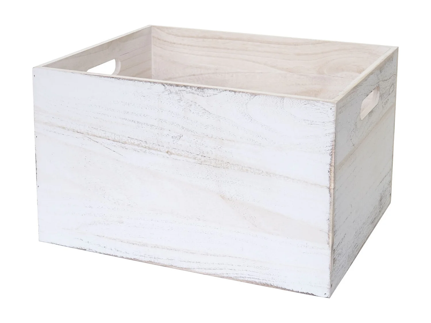 Boîte en bois MCW-C20,  40x30x24cm, blanc shabby