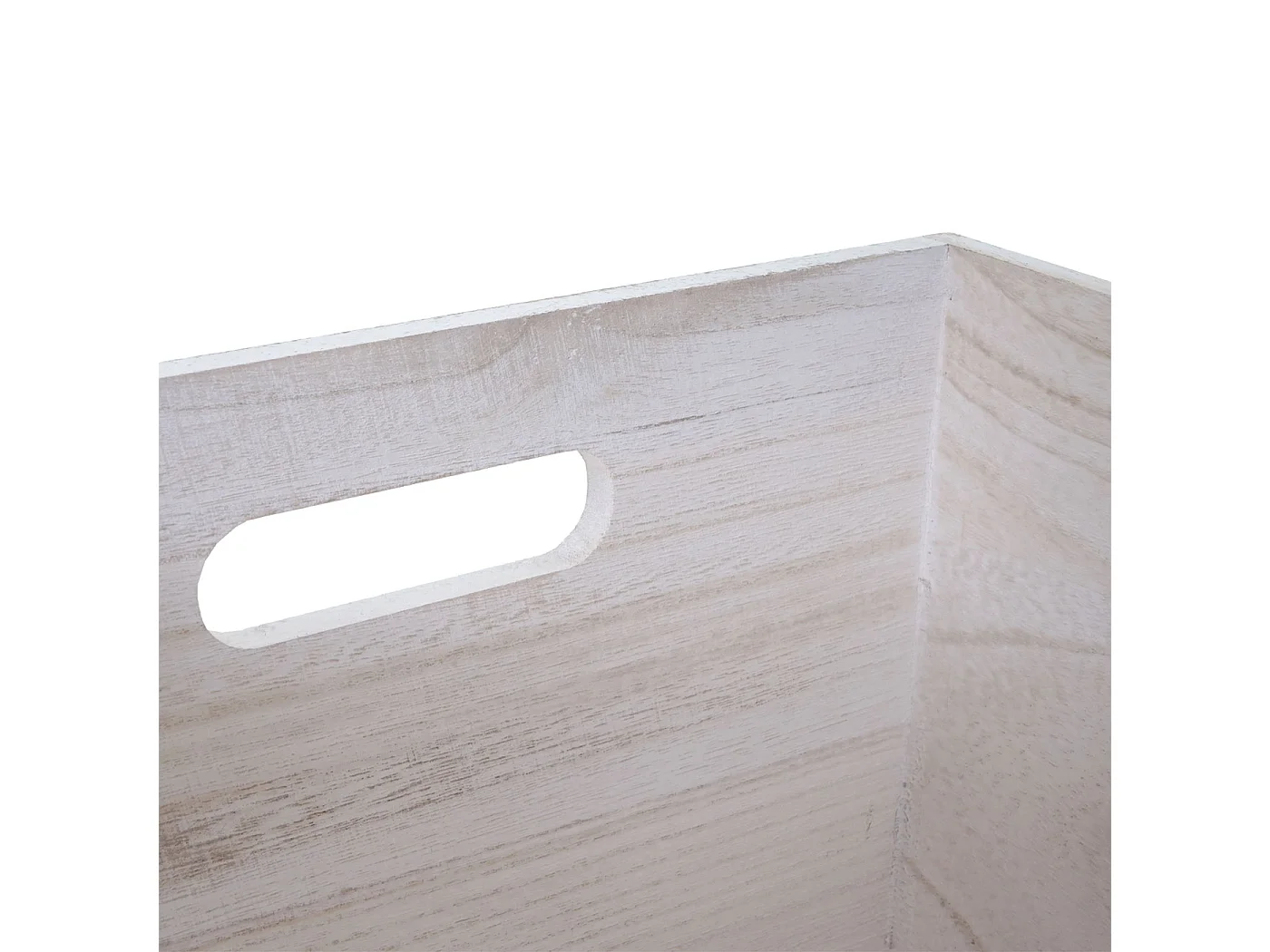 Boîte en bois MCW-C20,  40x30x24cm, blanc shabby