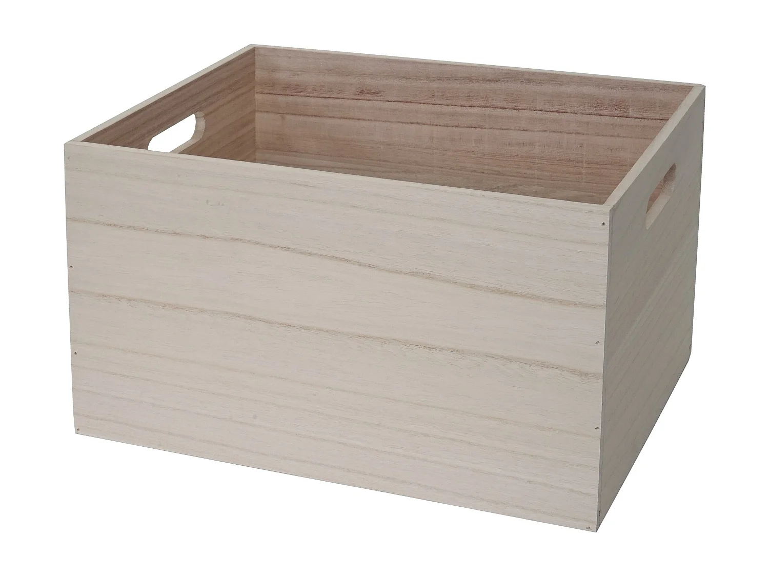 Boîte en bois MCW-C20,  40x30x24cm, brun naturel