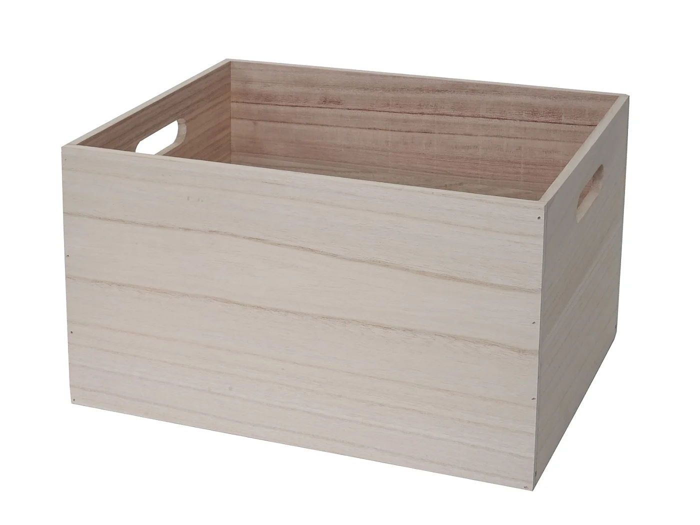 Boîte en bois MCW-C20,  40x30x24cm, brun naturel